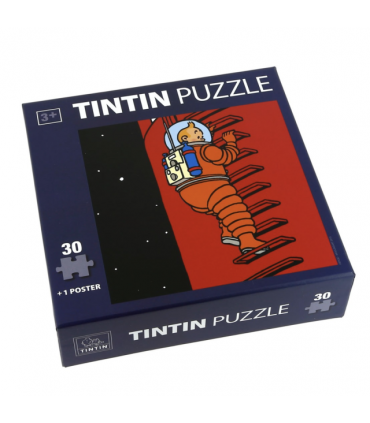 Puzzle Tintin Échelle On a Marché sur la Lune