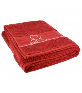 Drap de Bain Rouge 90X150 cm