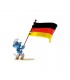 Le Schtroumpf Porte Drapeau Allemand