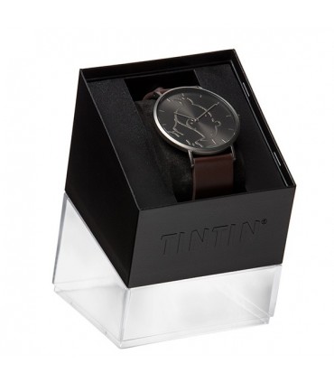 Montre Cuir Anthracite Classic Personnage Tintin &Co "M"