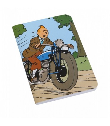 Grand Carnet de Note - Tintin à Moto