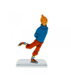 Tintin Relief - Tintin patinage