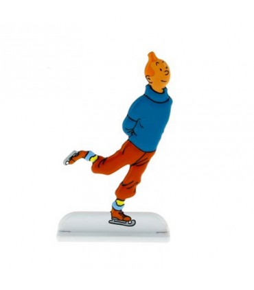 Tintin Relief - Tintin patinage