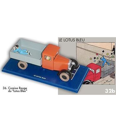 Le Camion rouge du Lotus bleu En Voiture Tintin Hergé Moulinsart 36