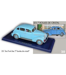 Le Taxi Ford des Sept boules de cristal En Voiture Tintin Hergé Moulinsart 25