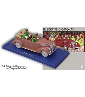 Ford V8 Décapotable du Sceptre d'Ottokar En Voiture Tintin 34