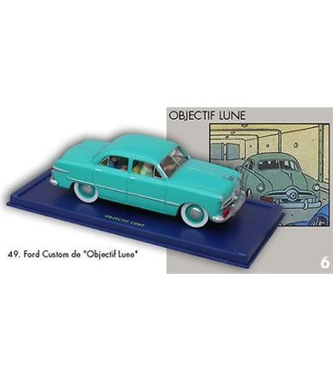 La Ford Custom d'Objectif Lune En Voiture Tintin Moulinsart 49
