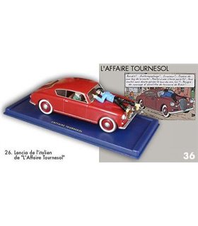 La Lancia de l'italien l'Affaire Tournesol En voiture Tintin 26