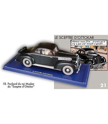 Packard du roi Muskar du Sceptre d'Ottokar En voiture Tintin 18