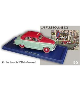 Taxi Simca L'Affaire Tournesol En voiture Tintin 21