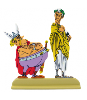 Les Archives Astérix - Atlas - Figurines Métal N°14 - Gueuselambix & César