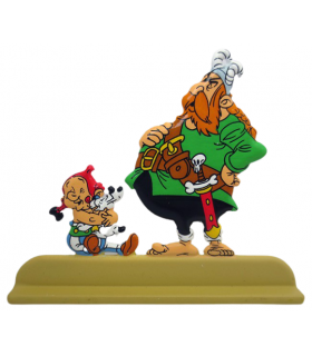 Les Archives d'Astérix - Atlas - Figurine Métal N°29 - Obélix enfant, Idéfix & Barbe-Rouge