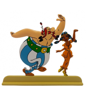 Les Archives Astérix - Atlas - Figurine Métal N°40 Obélix & la Jeune Indienne