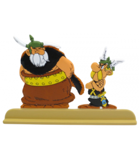 Les Archives Astérix - Atlas - Figurine Métal N°25 Téléféric et Astérix