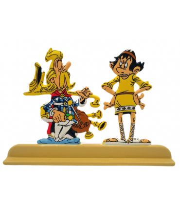 Les Archives Astérix - Atlas - Figurines Métal N°19 - Assurancetourix et Anglaigus