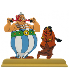 Les Archives Astérix - Atlas - Figurines Métal N°24 - Obélix et la fille du chef indien