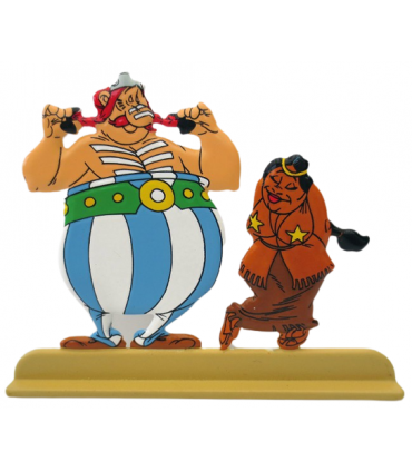 Les Archives Astérix - Atlas - Figurines Métal N°24 - Obélix et la fille du chef indien